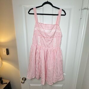 Pink Gingham Sundress